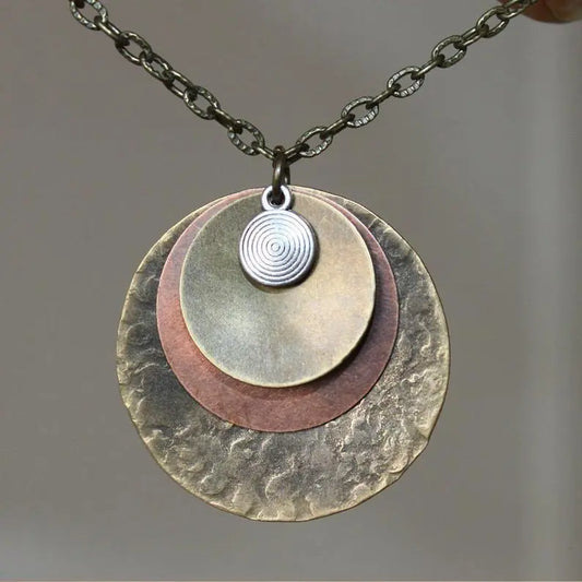 Vintage Layered Circle Necklace