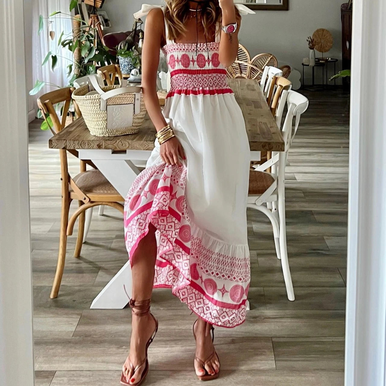 Bohemian Strappy Dress