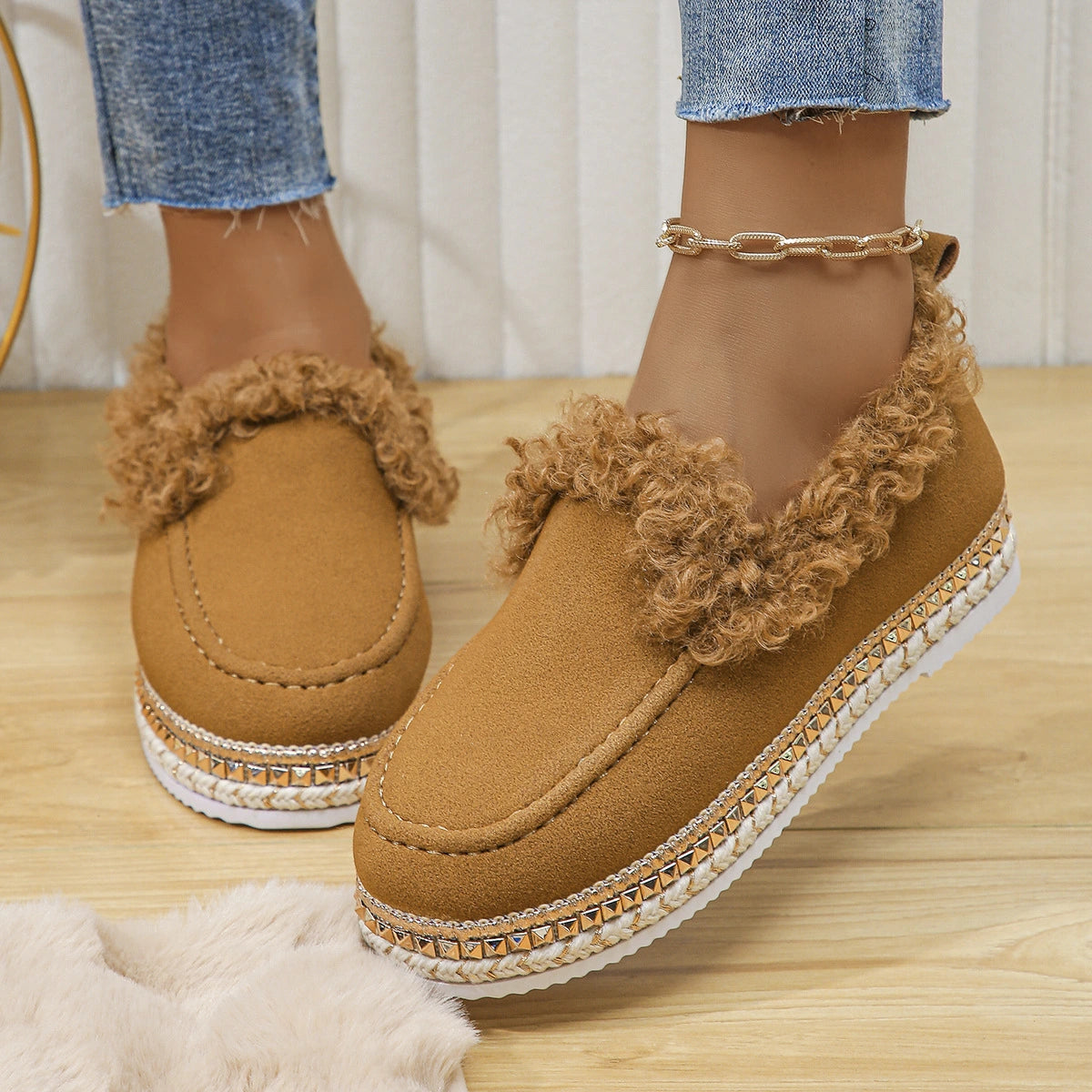 Casual Thick Sole Cotton Shoes