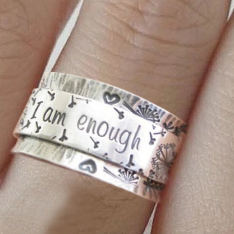 I am enough Vintage Rings
