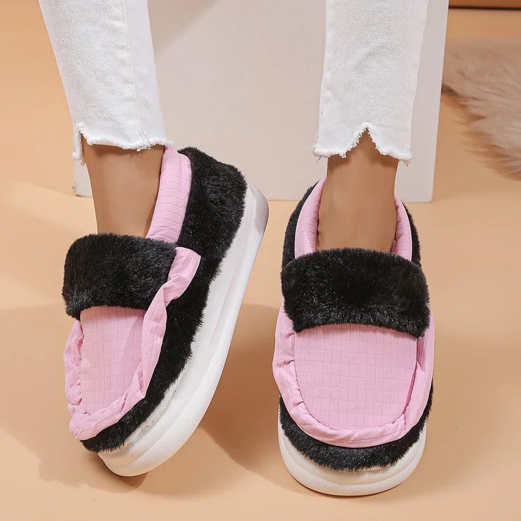 Thick Soled Warm Small Apron Cotton Slippers