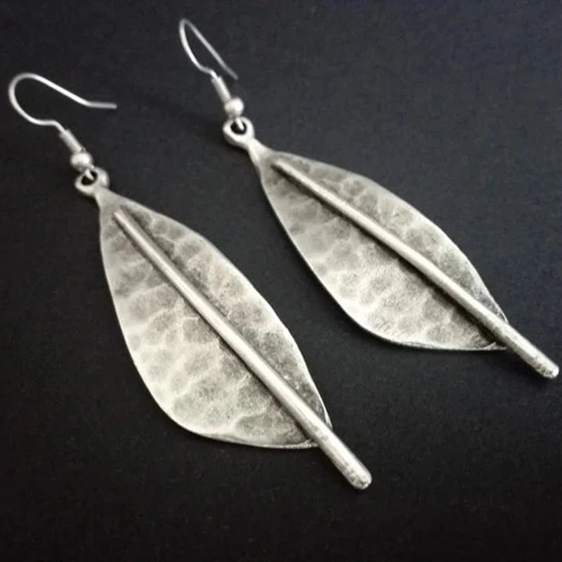Vintage Bohemian Leaf Shape Earrings