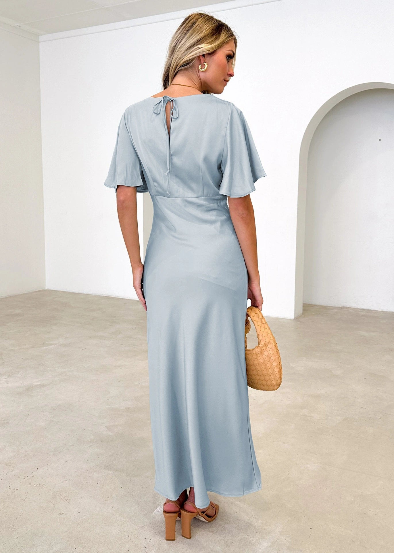 Sexy V-neck High Waist Slim Dress