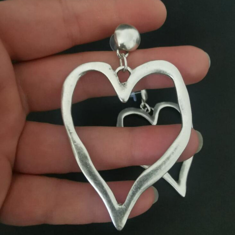 Creative Vintage Heart Shaped Earrings