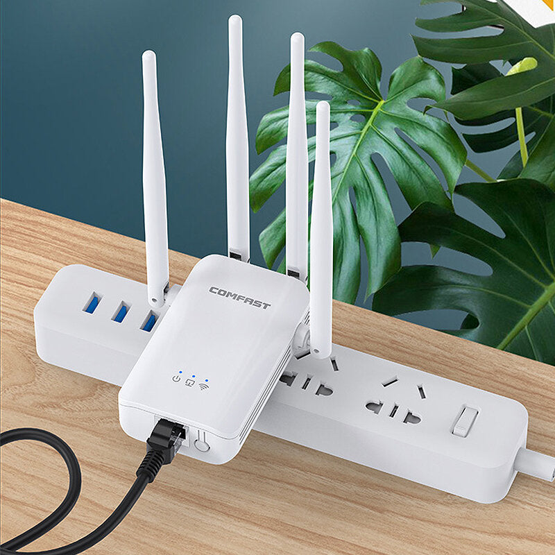 Wireless WiFi Repeater Router WiFi Extender Signal Amplifier Repetidor with 4 External Antenna