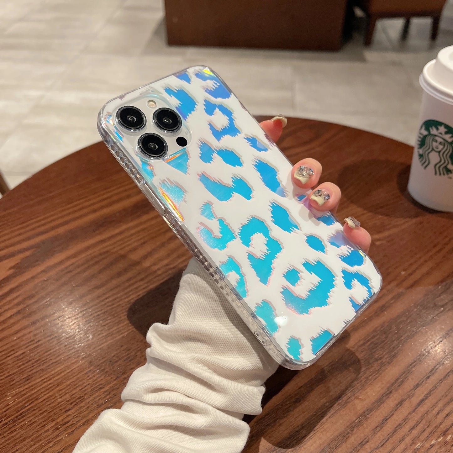 Leopard Print Gradient Mobile Phone Case