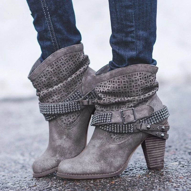 Women's Casual Round Toe Boots