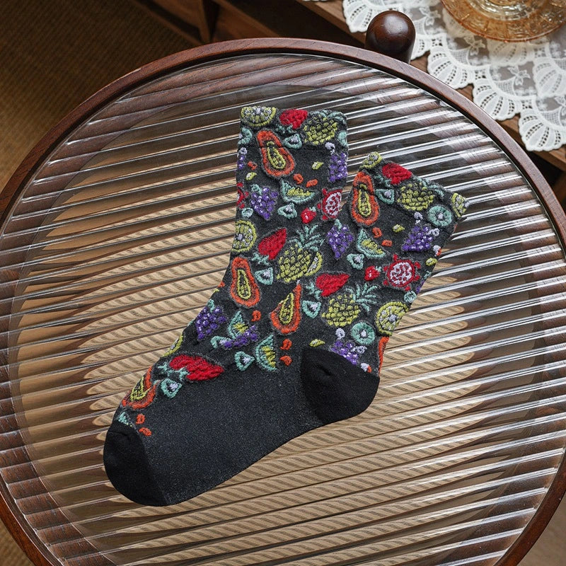 5 Pairs Ethnic Style Socks