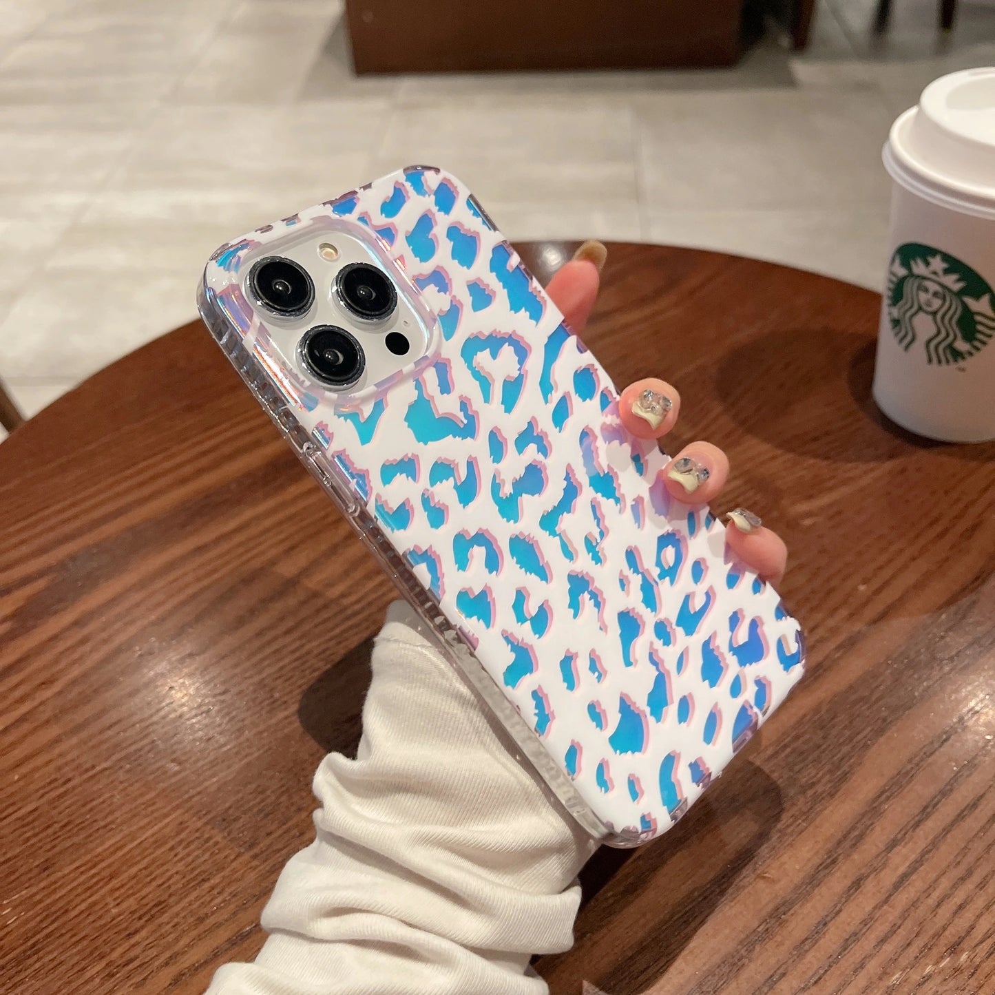 Leopard Print Gradient Mobile Phone Case