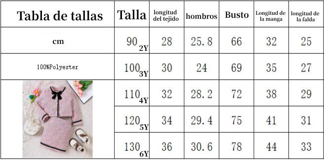 Invierno Niñas Bowknot Falda Corta Conjunto