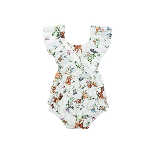 Mameluco con Estampado Floral para Bebés de 0 a 18 meses para Verano