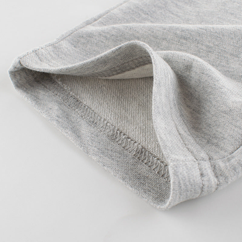 Pantalones Cortos Gris con Dinosaurio al Lado para Niños de 1 a 9 Años en Verano