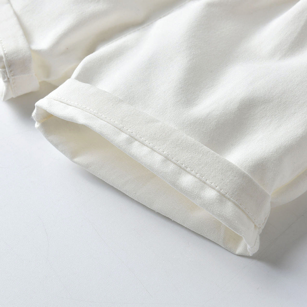 Traje De Verano De Niño De Manga Corta Con Estampado De Estrellas De Caballero