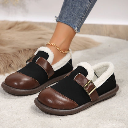 Retro Thick Soled Slip On Loafers