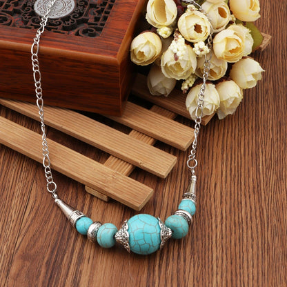 Vintage Bohemian Turquoise Necklace