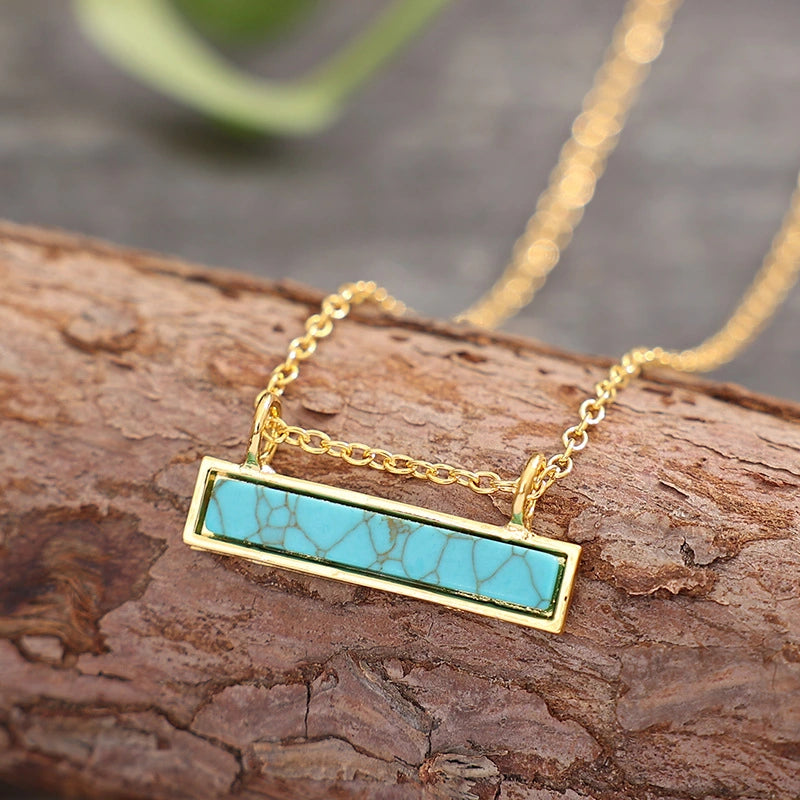 Turquoise Clavicle Necklace