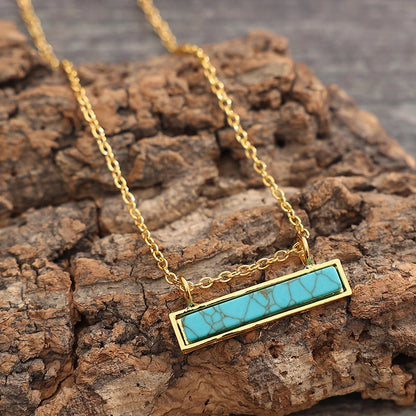 Turquoise Clavicle Necklace