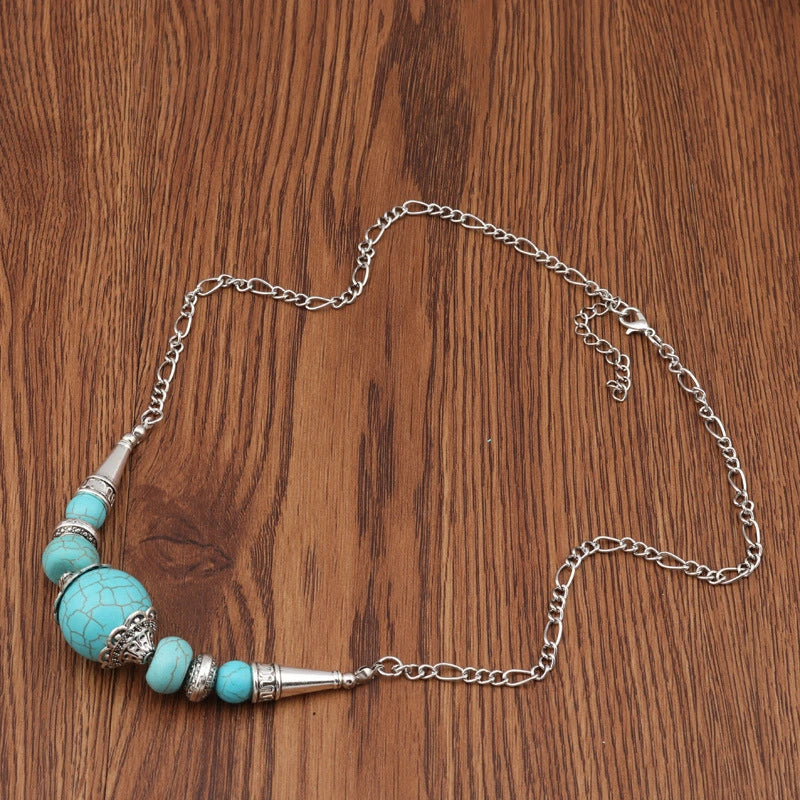 Vintage Bohemian Turquoise Necklace