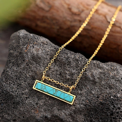 Turquoise Clavicle Necklace