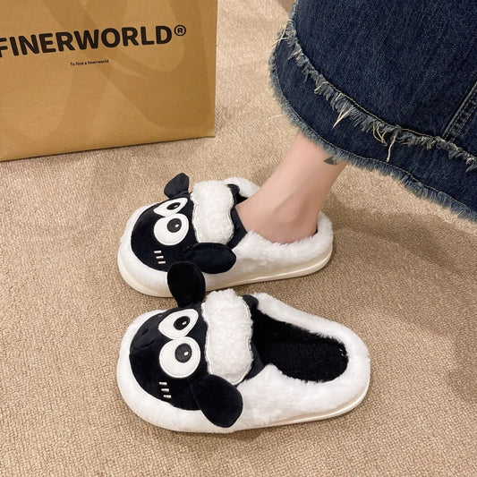 Panda Round Toe Slippers