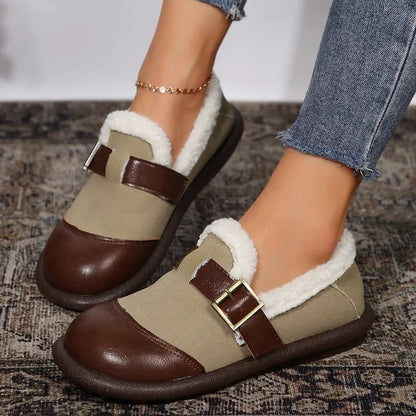 Retro Thick Soled Slip On Loafers