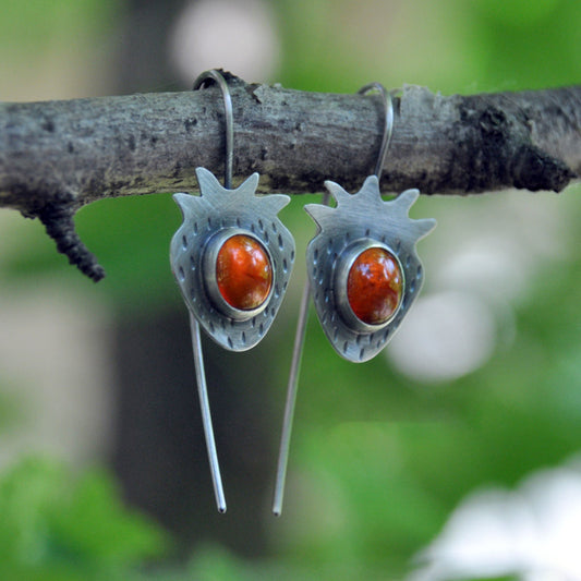 Strawberry Stylish Round Earrings