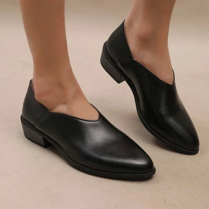 Pointed Toe Flat Wedge Shoes