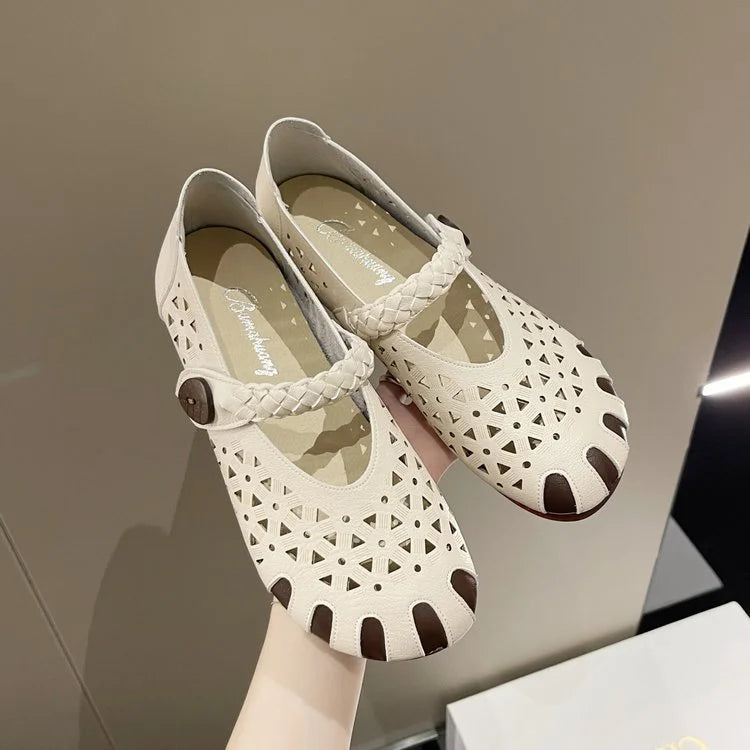 Women's Casual Hollow Flat Shoes