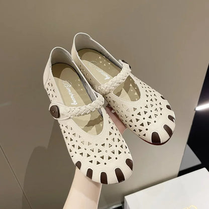 Women's Casual Hollow Flat Shoes