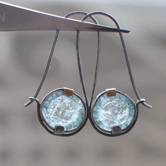 Moonstone Hoop Earrings