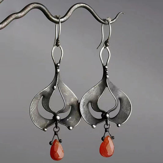 Retro Old Metal Handmade Wire Wrap Earrings