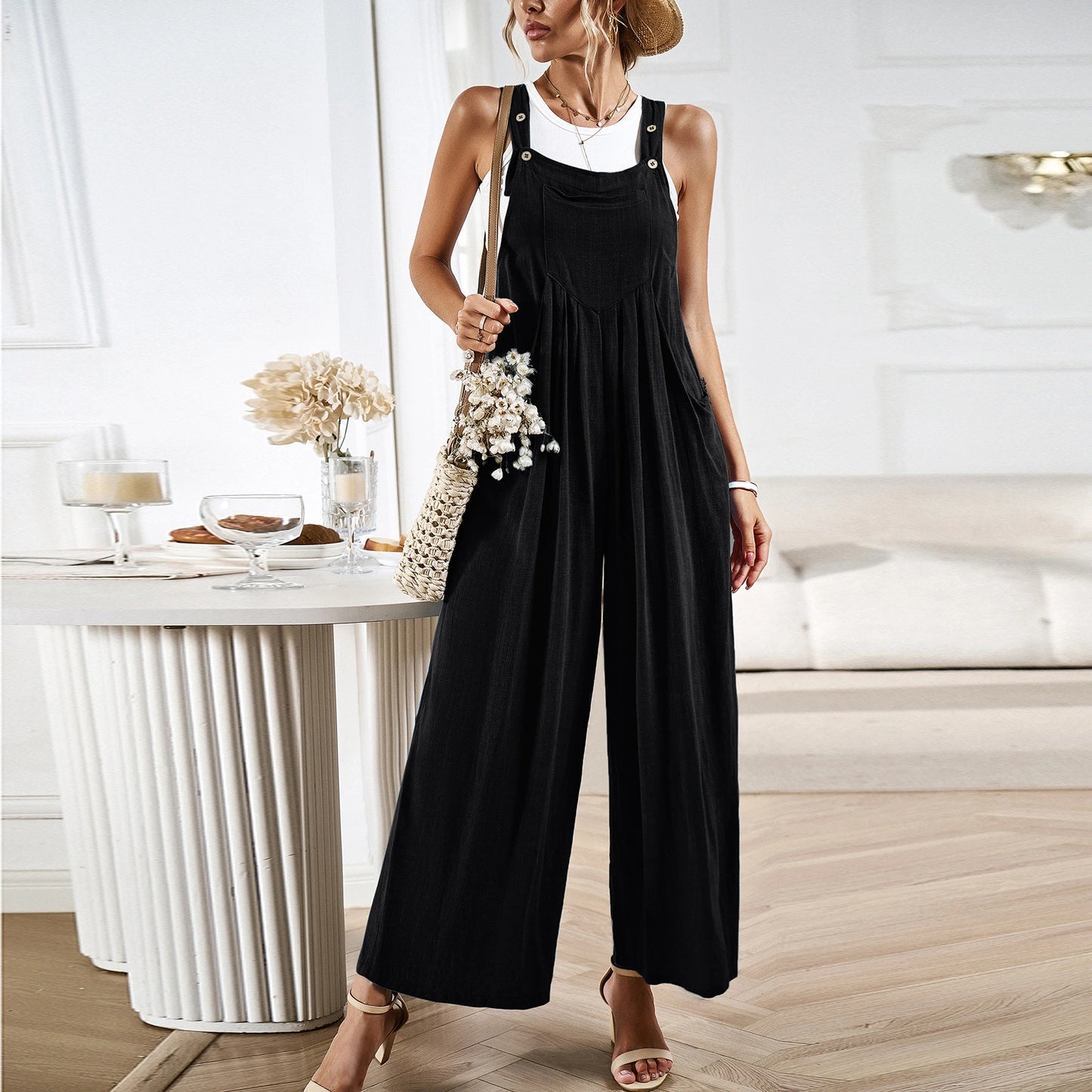 Loose Wide-leg Jumpsuit