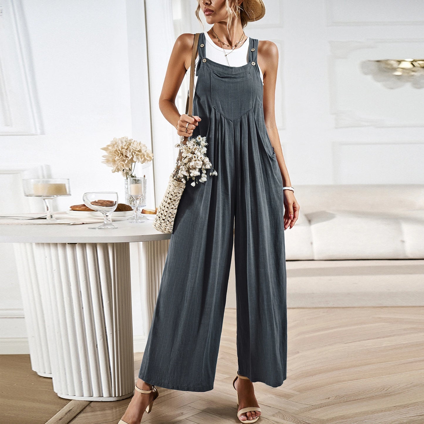 Loose Wide-leg Jumpsuit