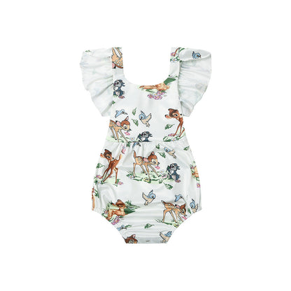 Mameluco con Estampado Floral para Bebés de 0 a 18 meses para Verano